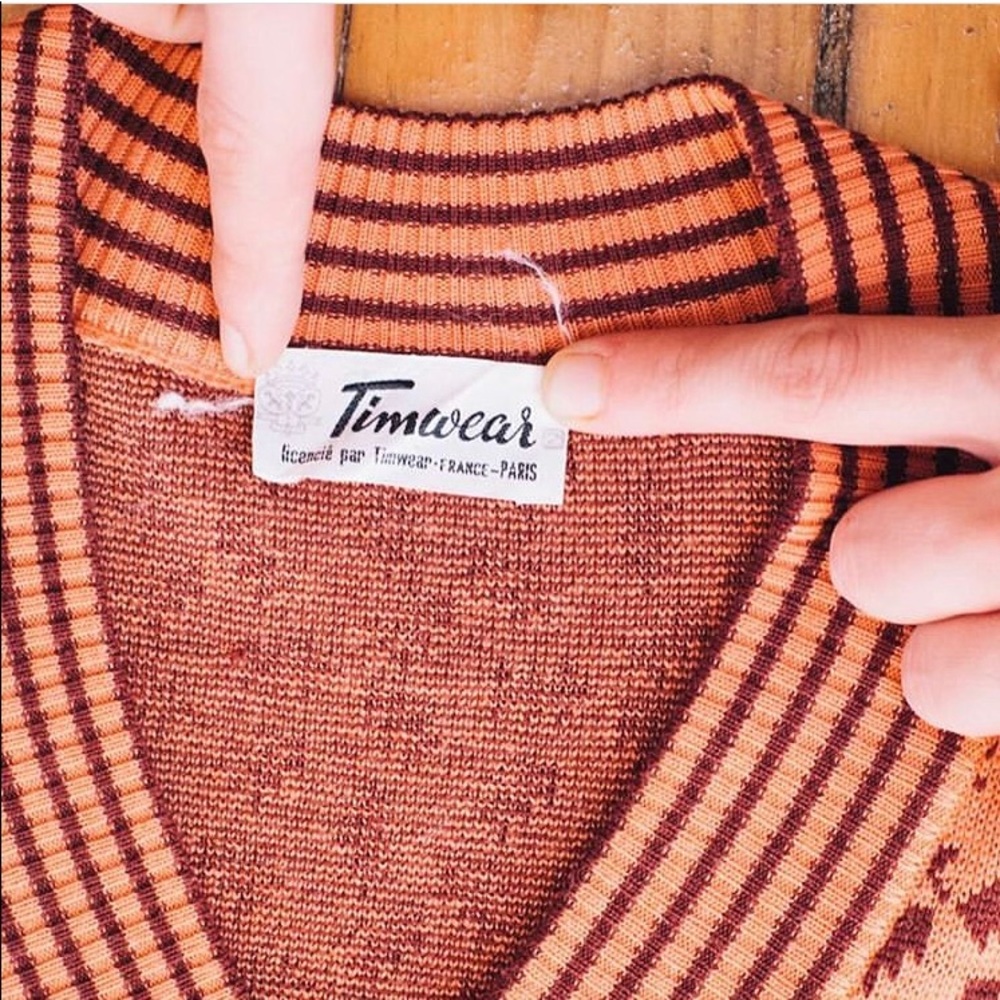 Vintage tree print sweater